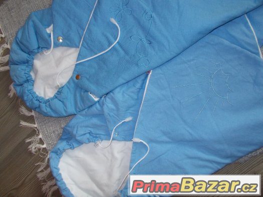 2x Zavinovačka fusak Emitex bavlna modrá – fotografie 3