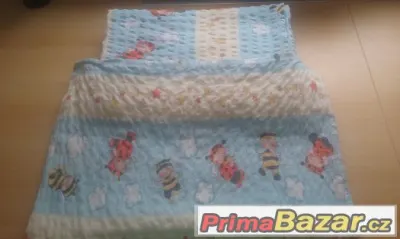 Bavlněné krep. povlečení do dětské postýlky - výborný stav