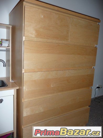 Komoda MALM se 6 zásuvkami, IKEA – fotografie 3