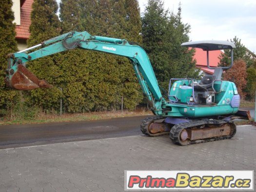 Pásový bagr KOMATSU PC20, hmotnost 2t, dobrý stav – fotografie 2
