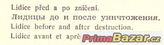 Starý pohled, Lidice před a po zničení – fotografie 3
