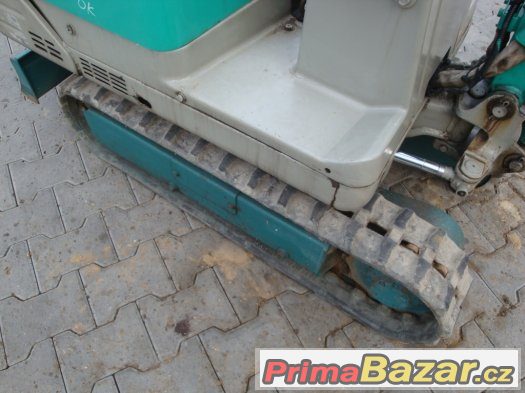 Pásový bagr, minirypadlo Yanmar B05, hmotnost 500 kg – fotografie 4