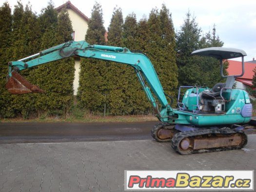 Bagr KOMATSU PC-12, pásové rypadlo 1200 kg, velmi dobrý stav – fotografie 5