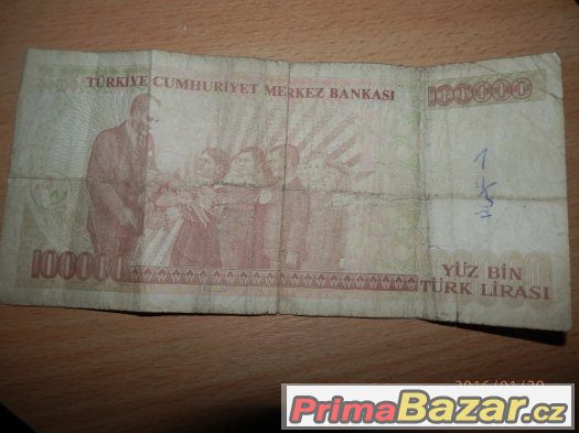 TURECKO - P206 - L.1970 (1997) - 100000 LIRA – fotografie 2