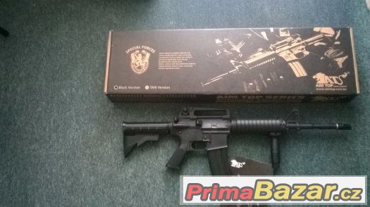 Airsoft zbran M4 RAS-celokov,Upgrade 150 m/s (AimTop) – fotografie 1