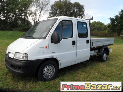 Peugeot Boxer 2.2 HDi valník-7 míst,klima,serviska,TOP – fotografie 3