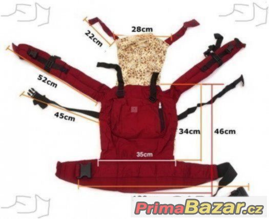 Ověřené spolehlivé ergonomické nosítko vínové barvy (NOVÉ) – fotografie 5