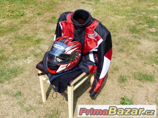 Moto bunda Duchinni Stinger, helma KBC VR-1X Performance – fotografie 1