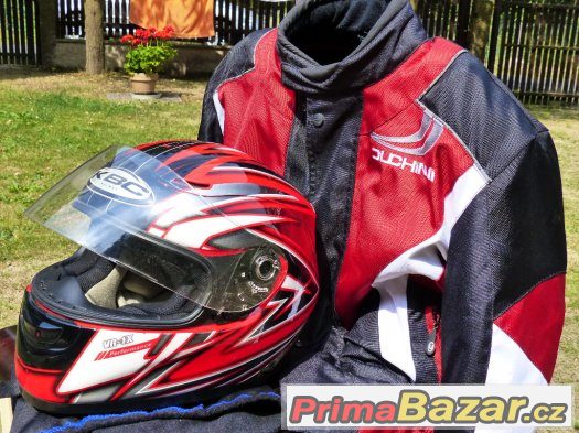 Moto bunda Duchinni Stinger, helma KBC VR-1X Performance – fotografie 3