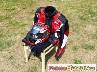 Moto bunda Duchinni Stinger, helma KBC VR-1X Performance