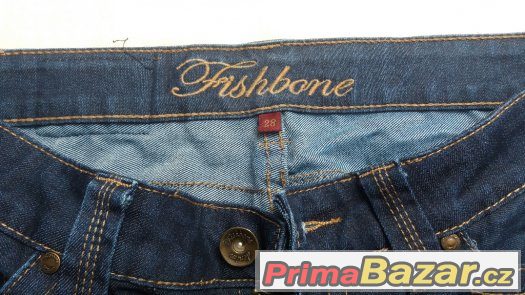 Tmavé dámské džíny, zn. Fishbone, vel. 28 – fotografie 1