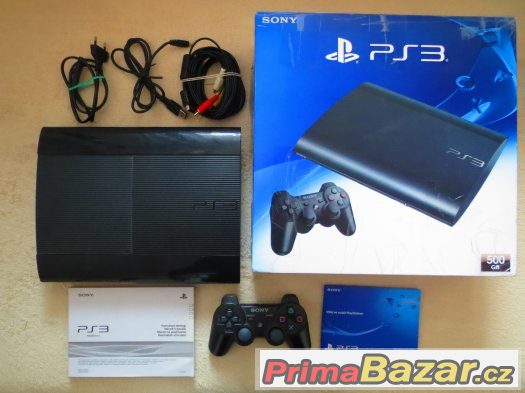 Sony Playstation 3 500 GB PLATNÁ ZÁRUKA +3 hry ZDARMA – fotografie 1