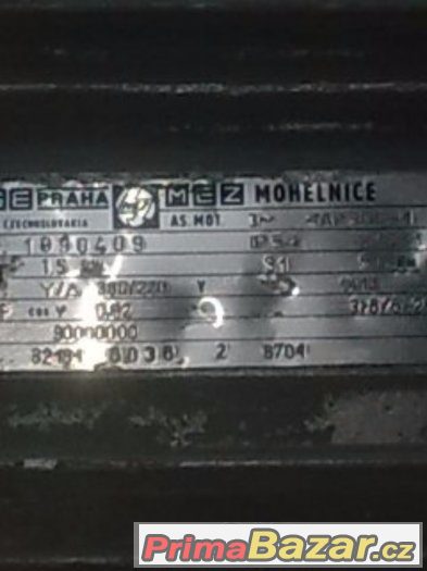 elektromotor patkový 380v/1,1kw,1410ot/min. 2ks – fotografie 2