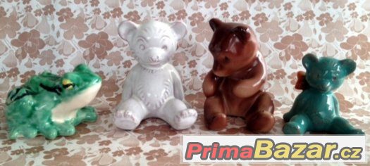KERAMO - Czechoslovakia MEDVÍDCI a jiné figurky od 25o.- Kč – fotografie 1