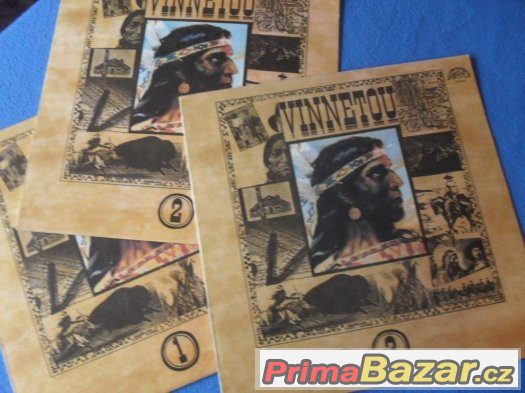 Vinyl gramodesky VINNETOU a Old Shatterhand 1,2,3 ( 6x LP ) – fotografie 4