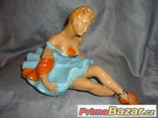 Soška ATR - DECO BALETKA / výška 15 cm - délka 22 cm – fotografie 2