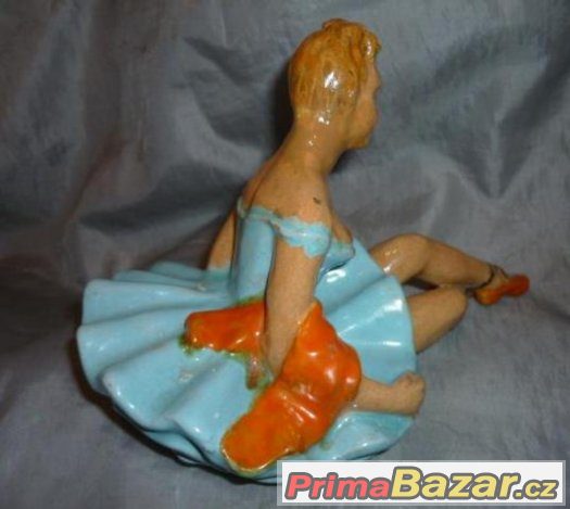 Soška ATR - DECO BALETKA / výška 15 cm - délka 22 cm – fotografie 5