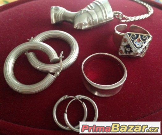 Ag 925/1000 stříbrný masivní - velký 62-63 hladký PRSTEN – fotografie 5