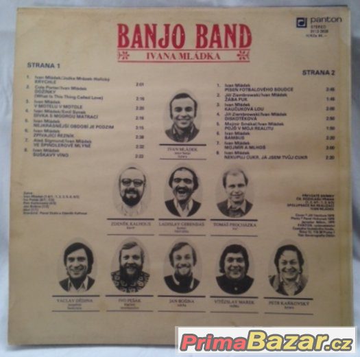 LP gramodesky Banjo Band I.Mládka, Šimek & Sobota a PLAVCI – fotografie 2