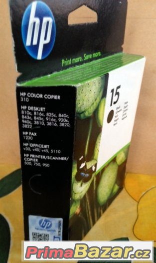 Cartridge original HP 15 (prosla Exp.) Black – fotografie 3