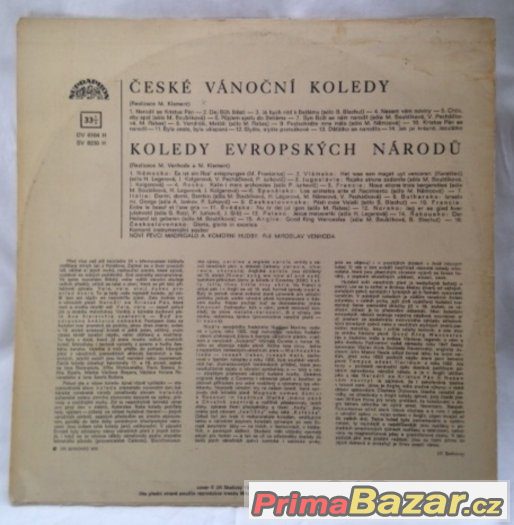 2x LP vinyl gramodesky: VÁNOČNÍ koledy viz.fota – fotografie 4