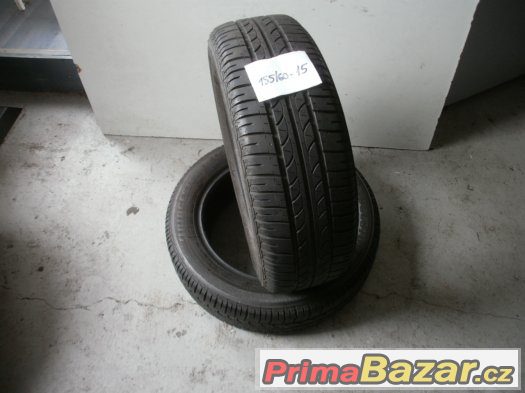 Prodám 2 x letní pneu Bridgestone 185/60-15 – fotografie 1