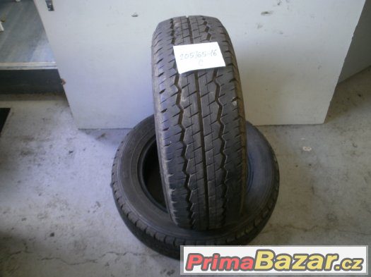 Prodám 2 x letní pneu Dunlop 205/65-16 C – fotografie 1