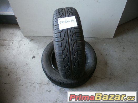 Prodám 2 x letní pneu Pirelli 185/60-14 – fotografie 1