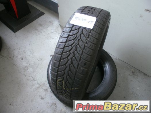 Prodám 2 x zimní pneu Bridgestone 185/65-15 – fotografie 1