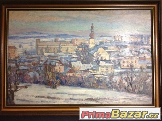 Prodám obraz města ŽĎÁR NAD SÁZAVOU 110x78 cm – fotografie 3