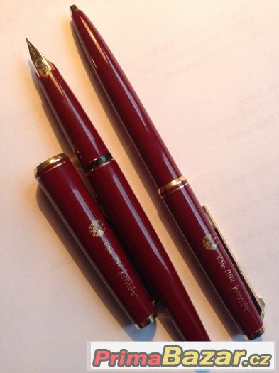 Montblanc Classic 14k zlaté plnicí pero a propisovačka – fotografie 1