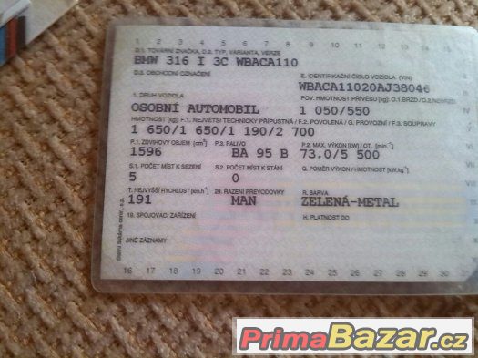 BMW E36 316i 73 Kw – fotografie 5