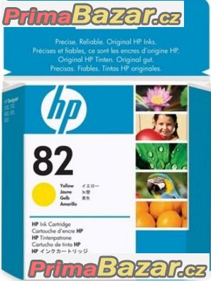 HP (82) žlutá inkoustová kazeta pro DSJ 510, CH568A originál – fotografie 1