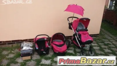 X lander kočárek růžový