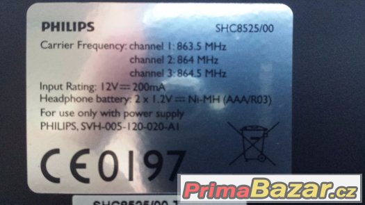 PHILIPS 1120212 SHC8525/00 Bezdrátová sluchátka – fotografie 5