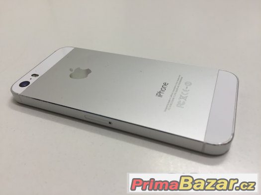 iPhone 5S, Silver, 16GB, TOP stav, kompletní balení + obal, – fotografie 2