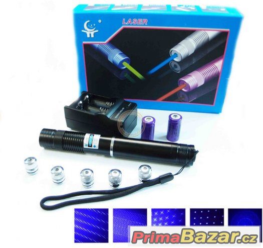 BLUE LASER 20000 mW - EXTRA VÝKON -PÁLÍ – fotografie 1