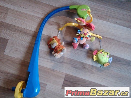 Fisher Price kolotoč nad postýlku+přidám autíčko s klíči – fotografie 1