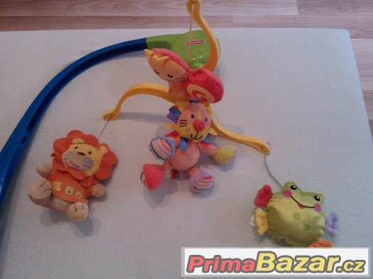 Fisher Price kolotoč nad postýlku+přidám autíčko s klíči – fotografie 2