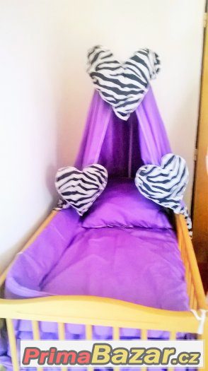 POSTÝLKA  lila  S VÝBAVOU  -   MODERNÍ OBOUSTRANNÝ  ...XXXXL – fotografie 3