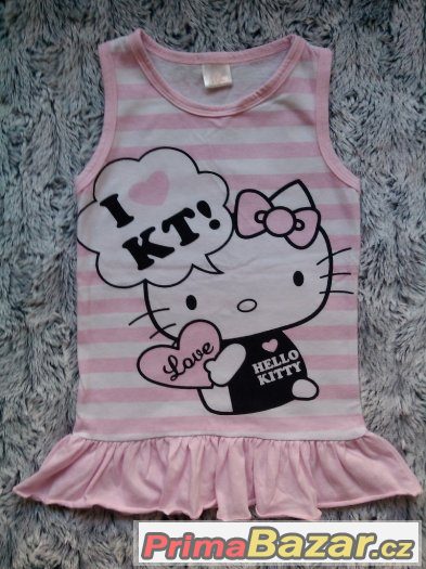 2x šatičky jedny slavnostní,druhé Hello Kitty – fotografie 3