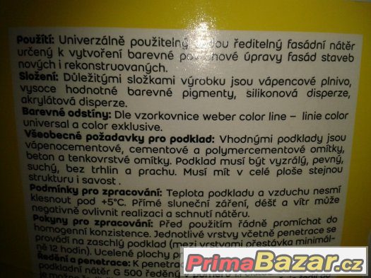WEBER.Ton silikon - fasádní nátěr 25kg – fotografie 2