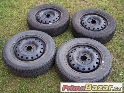 Kola 5,5x15J 4x114,3 zimní pneu 185/65 R15 – fotografie 2