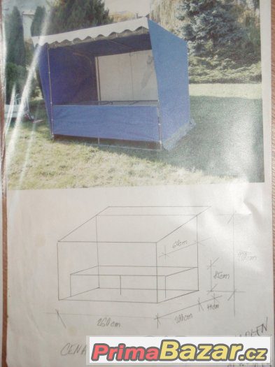 Prodejní stánek CAMPING TEX 260x200x220 cm – fotografie 1