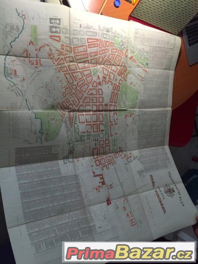 Praha Královské Vinohrady secesní mapa 1905 – fotografie 1