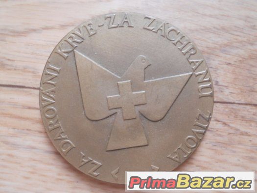 Plaketa - Jan Janský - Za darování krve – fotografie 2
