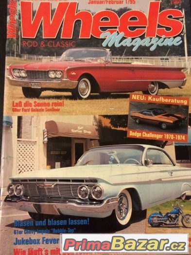 Auto magazín Wheels z roku 1995, Ouldtimers apod. – fotografie 1