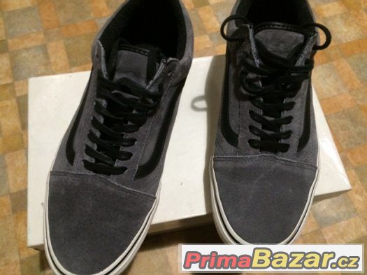 Boty Vans Old skool nové, kožené, zateplené, do města. – fotografie 2