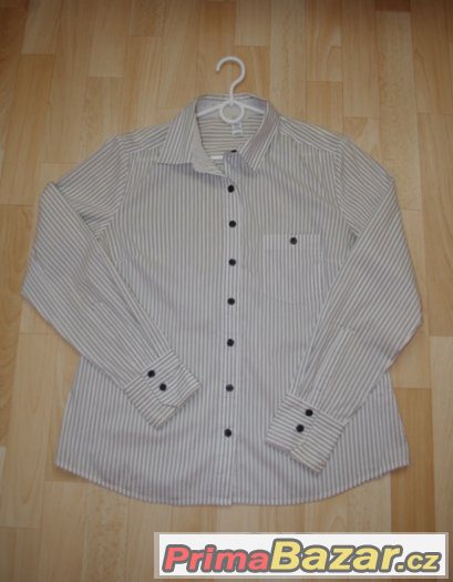 Společenská halenka/košile, dlouhý rukáv, H&M, vel. 38 – fotografie 2