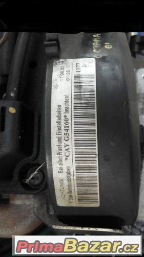 turbo 1.6tdi 77kw.skoda,wv,seat.rv.11,kod motoru cyac – fotografie 2